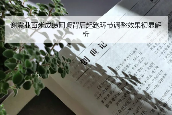 谢震业百米成绩回暖背后起跑环节调整效果初显解析
